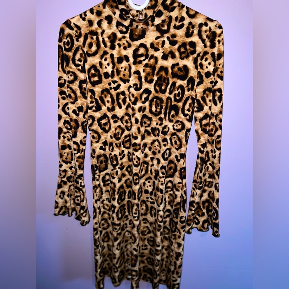 INC Leopard Animal Print Womens Sheath Dress Size Small NWT